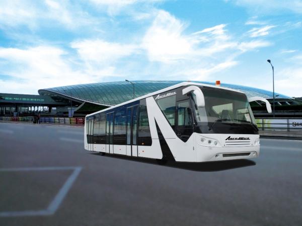 China 110 Passenger 14 Seat Airport Coaches with Auto Transmission supplier