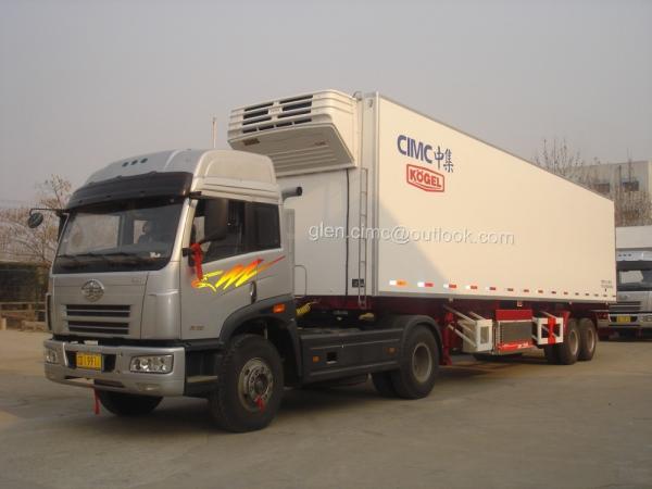 China Refrigerated Semi-trailer, Reefer Trailers, Reefer Vans, Vans Trailers, 2-Axles Refrigerated Trailer supplier