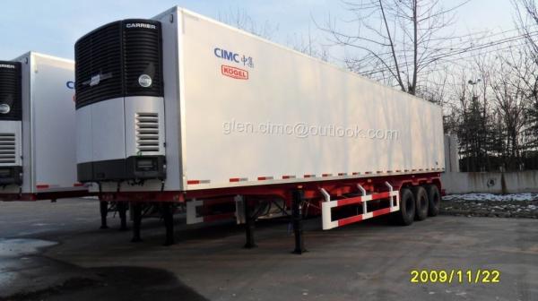 China Refrigerated Semi-trailer, Reefer Trailers, Reefer Vans, Vans Trailers, 3-Axles Refrigerated Trailer supplier