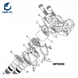 China Construction Machinery Parts Hpv050 Hydraulic Pump Spare Parts For Ex120-5 Excavator supplier