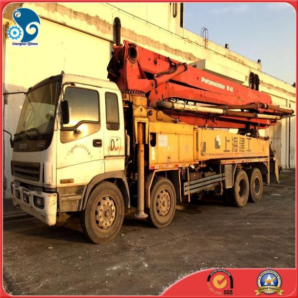 China 42M Putzmeister Concrete used pump truck with Isuzu trailer truck supplier