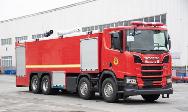 China 25 Tons SCANIA Heavy Duty Fire Truck with 10000L/min. Water Pump supplier
