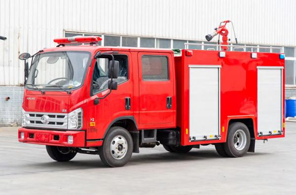 China Foton Water Tender Small Fire Fighting Truck with Double Row Cabin supplier