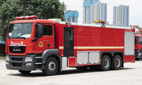 China MAN Heavy Duty Fire Engine with 4200 Gallons Water and 6 Firefighters supplier
