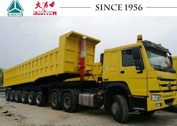 China 100 Tons 6 Axle Tipper Trailer Heavy Duty For Manganese Transport In West Africa supplier