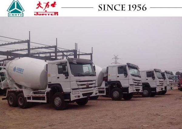 China 10 Wheeler HOWO Concrete Mixer Truck 5-15 M³ Capacity With SC16 Rear Axle supplier