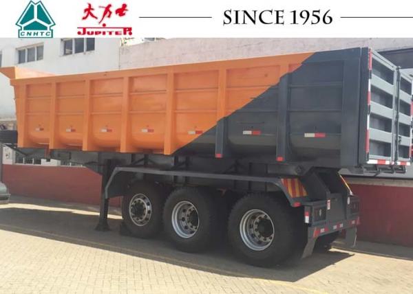China 3 Axle Heavy Duty Tipper Trailer 40 Tons Payload For Kenya Construction Transport supplier