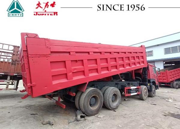 China 45000kg Used Dump Trailer Truck For Carry Sand / Stone supplier