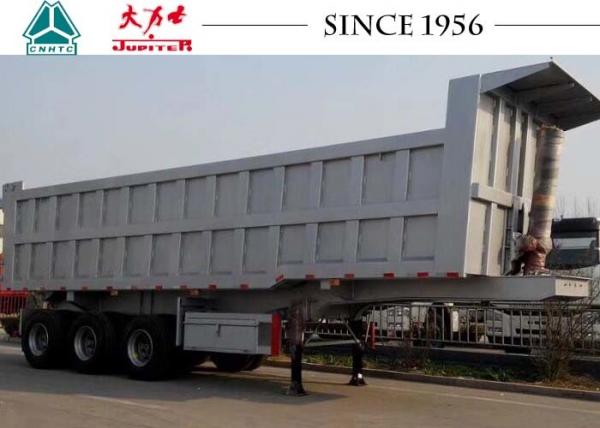 China 60 Tons Heavy Duty Tipper Trailer Lage Safety Factor With Hvya Lifting supplier