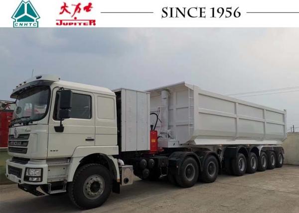 China 60T 5 Axle Heavy Duty Tipper Trailer / Dump Trailer For Mine Transportation supplier