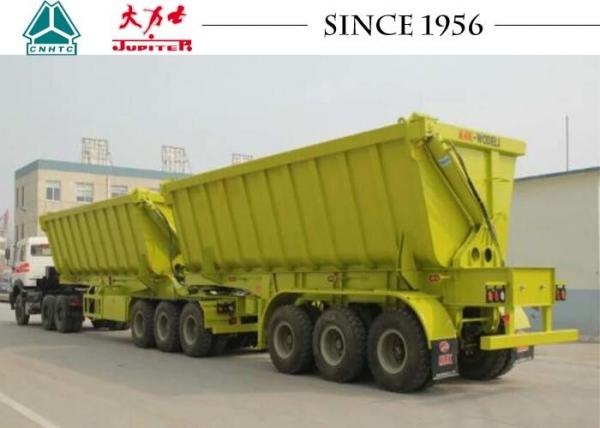 China Durable 40 CBM Heavy Duty Tipper Trailer U Shape For Stone Transport supplier