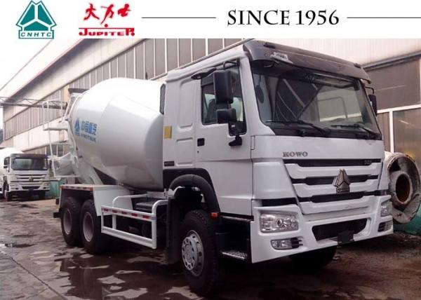 China HOWO 9 CBM Transit Mixer Truck , Industrial Cement Mixer With ARK Pump supplier