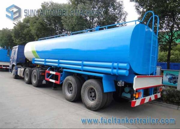 China Drinking Water Tanker Trailer 40000 L SUS304 2B Fuel Tanker Semi Trailer supplier