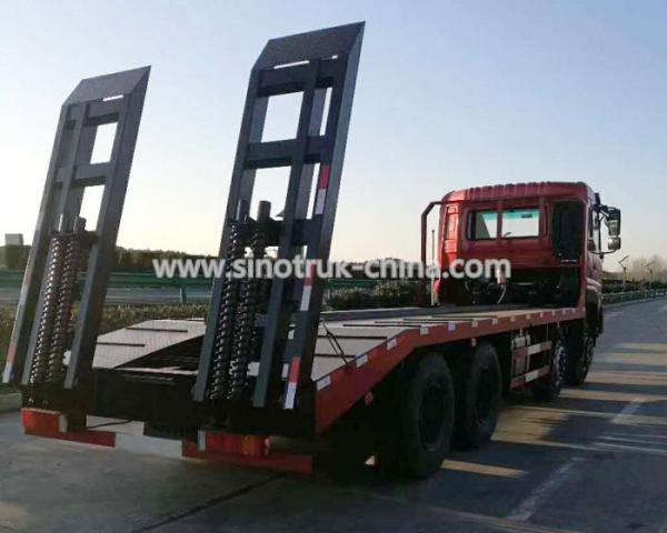 China 12 Wheels Flatbed Tow Truck Wreckers / Heavy Duty Commercial Trucks With Platfrom supplier