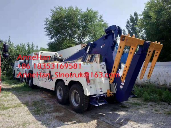 China 360 Degree Rotation Crane Wrecker Tow Heavy Cargo Truck For Broken Car Tow supplier