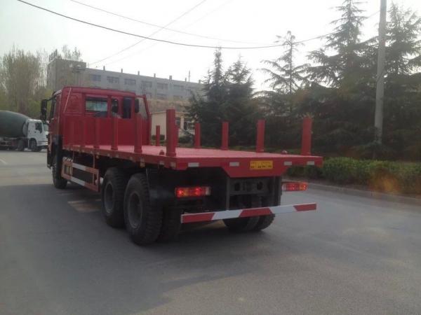China 371hp Sinotruk Howo7 Cargo Container Truck 30T Flatbed 6×4 10wheels With 1 Spare Tire supplier