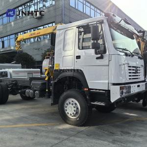 China Best HOWO Diesel Cargo Truck 4×4 6 Wheeler Chassis With Crane High Quality supplier