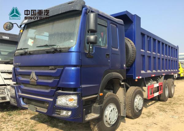 China Euro 2 371HP Heavy Load Truck 8×4 12 Tyre Front Lifting HOWO Tipper Truck supplier