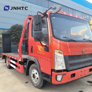 China HOWO Wrecker Truck 4×2 5ton Excavator Loader Loading Tow Wrecker Flatbed Cargo Truck supplier