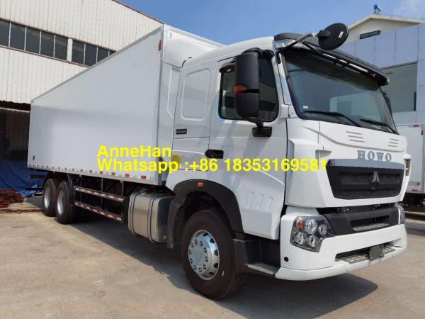 China Single Cab 12 Wheels 8×4 Refrigerator Van Cargo Truck supplier