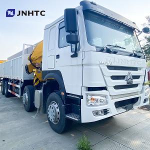 China Sinotruk Howo Crane Truck 8X4 10Tons Cargo With Folding Crane 16 Wheels 400hp For Sale supplier