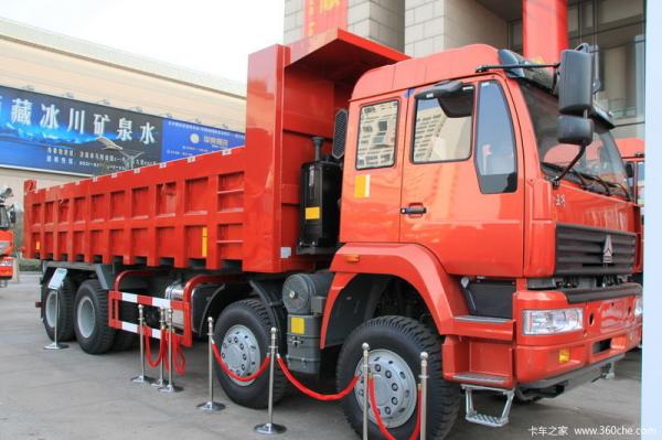 China T Model Ventral Lift / Front Lift Mini Dump Truck SINOTRUK STEYR 8 By 4 EURO II Standard supplier