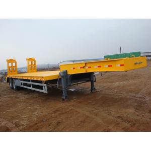 China 2 A X LES EQUIPMENT LOW BED TRAILER 28T Single speed 25TON/35TONS carry construction machine supplier