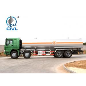 China 336HP Liquid Oil / Fuel Tank Truck Tanker Truck 8×4 Aluminium Alloy Tank 30000L Capacity supplier