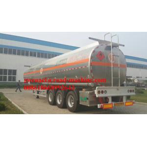 China 3 axles 33000L / 45000L Oil Tanker Truck/ Petroleum Tank Semi-Trailer ,Stainless steel supplier