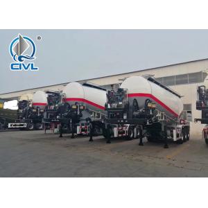 China 3 AXLES Large Construction Site Bulk Cement Tank Semi Trailer Trucks With #50 / #90 Fifth Wheel supplier