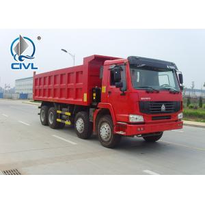 China 8 x 4 Heavy Duty Dump Trucks HOWO A7 Tipper Truck Unloading 380HP Dump Trucks 50tons dumper supplier