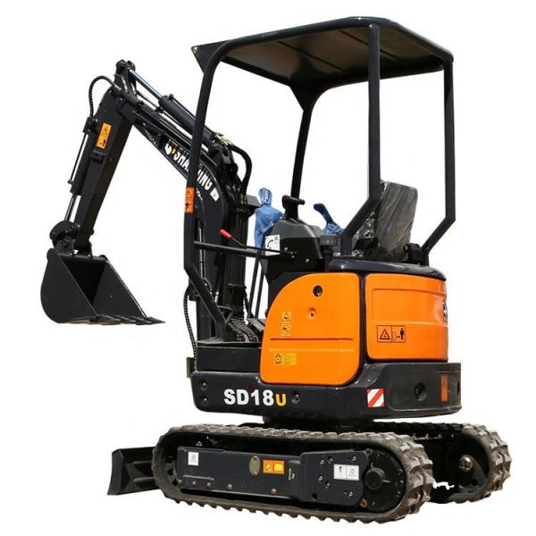 China CARTER 1800kg Hydraulic Mini Excavator / SD18U Digger Construction Equipment Excavator supplier