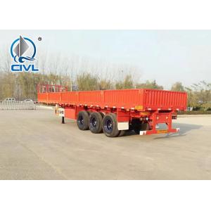 China Custom Cargo Semi Trailer Truck 13000mm Length And Loading 35000 KG Sidewall Semitrailer supplier
