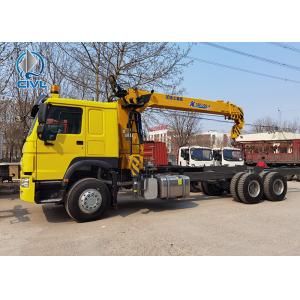 China HOWO 6X4 Cargo Truck With 10 Tons Straight Boom Truck Mounted Crane Truck Crane Colour Option supplier