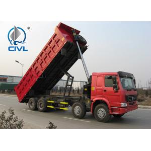 China HOWO 8×4 Heavy Duty Dump Truck 50ton Tipper truck 10 wheel sand dump truck HYVA Hdraulic lifting system supplier