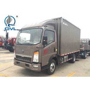 China HOWO Light Duty Cargo Truck 5 ton Van Truck Commercial Long Distance Cargo Van Truck 4×2 Drive Wheel supplier