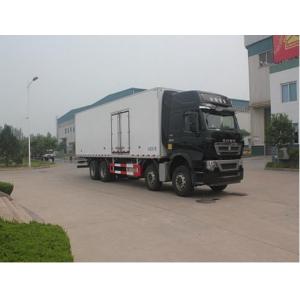 China HOWO Refrigerated Box Truck With Air Intake System / Optional High Bumper supplier