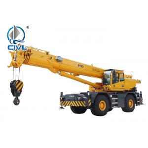 China Longest Boom 45m XCMG RT50 50 Ton 4×4 All Wheel Drive Heavy Rough Terrain Tractor Crane For Europe supplier
