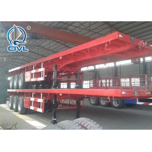China New 40 Feets 3 Axles Trailer Flatbed Container Semi Trailer Trucks Heavy Duty Flatbed Trailer supplier