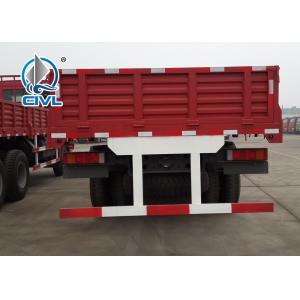 China Red Color 10tires HW76 SINOTRUK HOWO Heavy Cargo Trucks Euro 2 LHD 6X4 336HP For Transport supplier