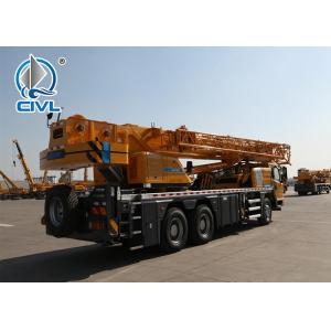 China Shangchai Engine Euro 2 New Telescopic Boom Crane QY25K-II , 25 Ton Mobile Truck Crane supplier