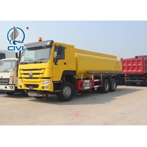 China SINO TRUK CHASSIS 10 Wheels 6×4 20000 L Capicaty Oil Transport Fuel Tanker Truck Yellow color euro II supplier