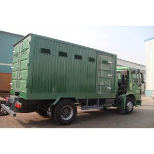 China Sinotruck 4 x 2 266HP Mobile Workshop Truck With Repair Tools Yellow With Crane Maintain Car supplier