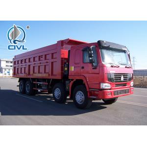 China Sinotruck Front Hydraulic Lifting 8 x 4 Heavy Duty Dump Truck 371HP Engine, LHD/RHD supplier