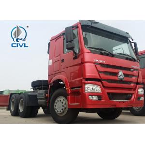 China SINOTRUK 6X4 Tractor Truck Prime Mover Truck Towing Semi Trailer 371hp Euro II New tractor head supplier