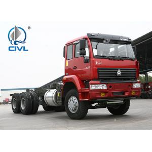 China SINOTRUK SWZ 6X4TRACTOR TRUCK 10tires 371hp Prime Mover with Semi trailer Red color supplier
