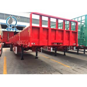 China Three Axle Sidewall Semi Trailer , Cargo Semitrailer Semi Truck Trailer supplier