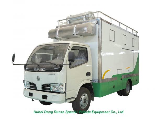 China DFAC RHD / LHD 4×2 / 4×4 Mobile Kitchen Truck For Food Cooking And Selling supplier