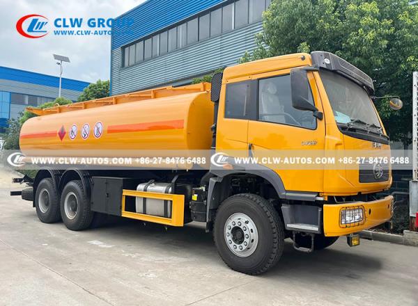 China Faw 340HP Crude Oil Fuel Tanker Truck 18cbm ADR Certificated For Pakistan Namibia Market supplier