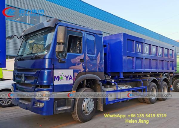 China Howo 6×4 20T Roll Off Hydraulic Hooklift Garbage Collection Truck supplier